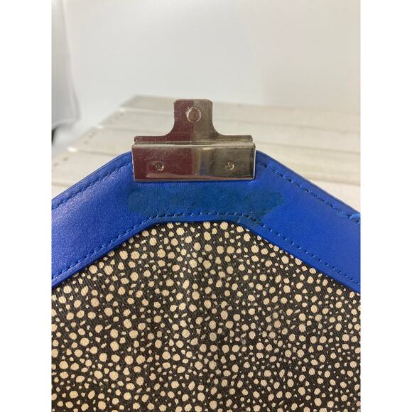 LOEFFLER RANDALL, MEDIUM BLUE LEATHER CROSSBODY BAG (ASIS) - Picture 11 of 16